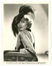 5d256 CONSTANCE BENNETT 8x10 still '34 wonderful waist-high portrait from Moulin Rouge!