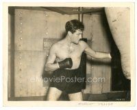 5d264 CROWD ROARS 8x10 still '38 great close up of boxer Robert Taylor practicing w/ punching bag!
