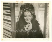 5d297 DEVIL IS A WOMAN 8x10 still '35 great smiling close up of sexy Marlene Dietrich!