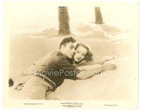 5d395 GARDEN OF ALLAH 8x10 still '36 c/u of sexy Marlene Dietrich & Charles Boyer in the sand!
