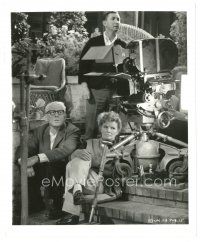 5d422 GUESS WHO'S COMING TO DINNER candid 8x10 still '67 Tracy & Kate Hepburn on set by camera!