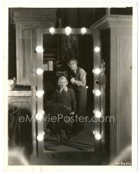 5d444 HI NELLIE candid 8x10 still '34 Paul Muni takes a picture with Glenda Farrell in mirror!
