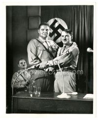 5d447 HITLER 8x10 still '62 Richard Basehart as Adolf at Nazi rally with Mitchum & Traeger