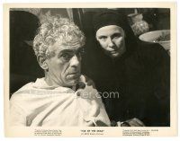 5d484 ISLE OF THE DEAD 8x10 still '45 great close up of creepy Boris Karloff & Helen Thimig!
