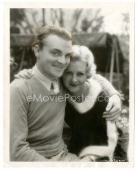 5d495 JAMES CAGNEY 8x10 still '34 great smiling close up with his pretty wife Frances!