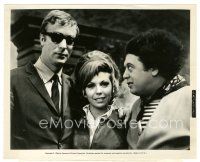 5d570 LAST OF THE SECRET AGENTS candid 8x10 still '66 Michael Caine gives spy tips to Marty Allen!