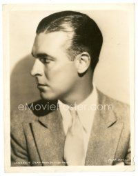5d572 LAWRENCE GRAY 8x10 still '30s head & shoulders profile portrait in suit & tie!