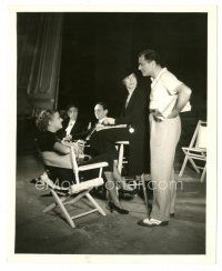 5d615 MAGNIFICENT OBSESSION candid deluxe 8x10 still '35 Furness, Mercer, Haden & Lytell on set!
