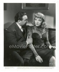 5d624 MANPOWER 8x10 still '41 close up of Edward G. Robinson & sexy Marlene Dietrich!