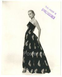 5d640 MARTHA HYER deluxe 7.5x9.25 still '56 full-length beautiful unretouched proof in great dress!