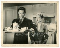 5d652 MATING OF MILLIE 8x10 still '47 Evelyn Keyes watches Glenn Ford carrying tray of tea!