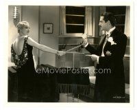 5d670 MISSES STOOGE 8x10 still '35 sexy Thelma Todd smiles at man she's handcuffed to!