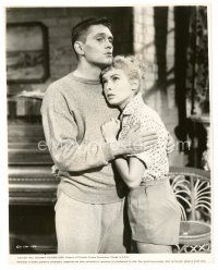 5d687 MY SISTER EILEEN 7.75x9.75 still '55 close up of Dick York holding pretty Janet Leigh!