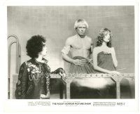 5d802 ROCKY HORROR PICTURE SHOW 8x10 still '75 Tim Curry with Peter Hinwood & Susan Sarandon!