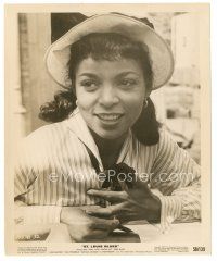 5d813 RUBY DEE 8x10 still '58 head & shoulders smiling close up from St. Louis Blues!