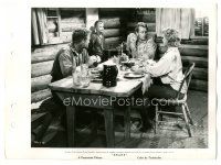 5d837 SHANE 8x11 key book still '51 Arthur, Heflin & De Wilde surprised by Ladd reaching for gun!