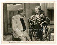 5d839 SHANGHAI EXPRESS 8x10 still '32 close up of Marlene Dietrich in robe with Lawrence Grant!