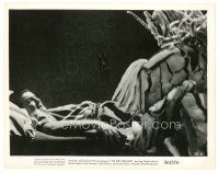 5d841 SHE-CREATURE 8x10 still '56 close up of the wild monster from Hell attacking Paul Dubov in bed