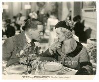 5d858 SO BIG 7.75x9.5 still '32 Hardie Albright smiles at super young Bette Davis across table!