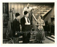 5d966 WAY OUT WEST 8x10 still '37 Stan Laurel & Oliver Hardy with James Finlayson & Lawrence!