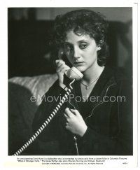 5d969 WHEN A STRANGER CALLS 8x10 still '79 close up of babysitter Carol Kane talking on phone!
