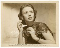 5d990 WOMAN'S VENGEANCE 8x10 still '47 great close up of frightened Jessica Tandy!