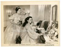 5d992 WUTHERING HEIGHTS 8x10 still R40s Merle Oberon with Geraldine Fitzgerald at vanity!