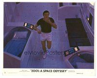 5d065 2001: A SPACE ODYSSEY 8x10 mini LC #7 '68 Stanley Kubrick, Gary Lockwood in space station!
