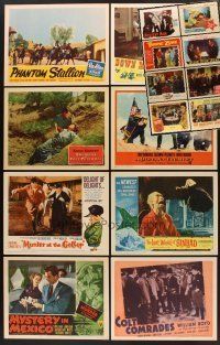 5e041 LOT OF 16 LOBBY CARDS '40s-60s W.C. Fields, Hopalong Cassidy, Ronald Reagan & more!