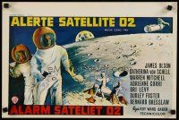 5f269 MOON ZERO TWO Belgian '69 the first moon western, cool art of astronauts in space!