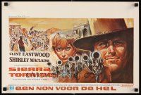 5f289 TWO MULES FOR SISTER SARA Belgian '70 different art of Clint Eastwood & Shirley MacLaine!