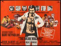 5f399 LONGEST YARD British quad '74 Robert Aldrich prison football sports comedy, Burt Reynolds!