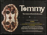 5f426 TOMMY British quad '75 The Who, Roger Daltrey, rock & roll, cool mirror image!