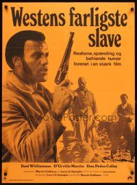5f489 LEGEND OF NIGGER CHARLEY Danish '72 slave to outlaw Fred Williamson ain't running no more!