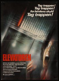 5f491 LIFT Danish '83 De Lift, wild totally different elevator horror artwork!