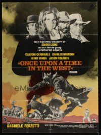 5f507 ONCE UPON A TIME IN THE WEST Danish R70s Leone, art of Cardinale, Fonda, Bronson & Robards!