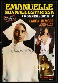 5f192 SISTER EMANUELLE Finnish '78 images of sexy Laura Gemser as nun trying to be good!