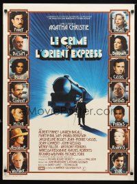 5f698 MURDER ON THE ORIENT EXPRESS French 23x32 '74 Agatha Christie, great images of cast!