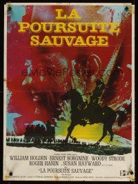 5f705 REVENGERS French 23x32 '72 William Holden, Borgnine & Woody Strode, cool different art!