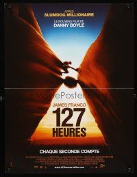 5f719 127 HOURS French 15x21 '10 Danny Boyle, James Franco, cool image of climber over rock!