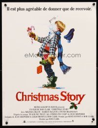 5f736 CHRISTMAS STORY French 15x21 '83 best classic holiday movie, great different art!