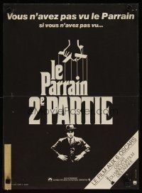 5f759 GODFATHER PART II French 15x21 '75 Al Pacino in Francis Ford Coppola classic crime sequel!