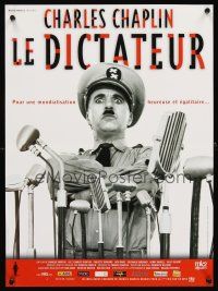 5f763 GREAT DICTATOR French 15x21 R02 Charlie Chaplin directs and stars, wacky WWII comedy!