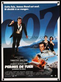 5f783 LICENCE TO KILL French 15x21 '89 Timothy Dalton as James Bond, he's out for revenge!