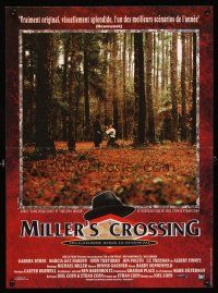 5f793 MILLER'S CROSSING French 15x21 '91 Coen Bros, Gabriel Byrne & John Turturro in forest!