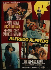 5f599 ALFREDO ALFREDO set of 8 Italian photobustas '72 Dustin Hoffman, Stefania Sandrelli!