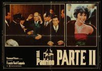 5f610 GODFATHER PART II Italian photobusta '75 Duvall, Pacino & Talia Shire in Coppola's classic!