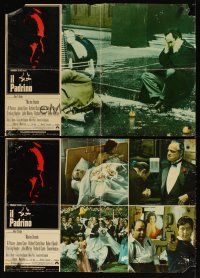 5f609 GODFATHER set of 9 Italian photobustas '72 Coppola directed classic, Marlon Brando, Al Pacino