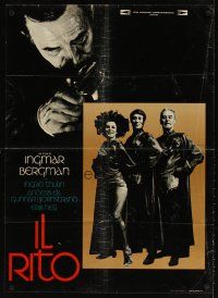 5f589 RITE Italian lrg pbusta '70 Ingmar Bergman's Riten, Ingrid Thulin & cast !