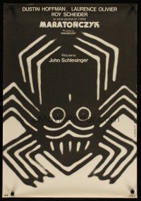 5f138 MARATHON MAN Polish 23x33 '77 Dustin Hoffman, Gorka art of spider for Schlesinger's classic!